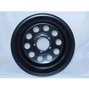 Roda 15x8 de aço  modular black 5 furos de 139.7 para Jeep Willys / Rural F-75 Até 1983, F-1000 Até 1998