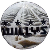 Capa Pneu Willys com fundo Areia Medida: 7.00x16  Ref. 1268/SA