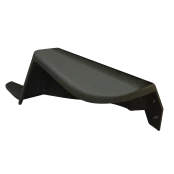 Para-lama em Fibra de Vidro (mais largo) para Jeep Willys  CJ3 na Cor Verde lado Passageiro - 7 cm mais largo que o original