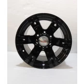 Roda Fortwheel em Liga Leve 15x10 6 Furos de 139,7 Gloss Black para Toyota bandeirante de 1967 à 1999, engesa até 1989 hilux- ÚLTIMA PEÇA EM ESTOQUE