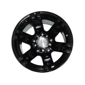 Roda 15x10 Gloss Black 5 x 139,7 offset -44 em Liga Leve Reforçada p/ Jeep ford e Willys F1000 até 1999, Niva e Suzuki Samurai 1999 Rural e F75