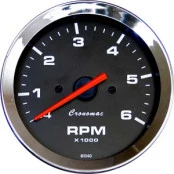 Contagiros Cronomac Linha Croma Preto 6.000RPM / 85mm (Motores 2, 4, 6 ou 8CIL)