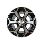 Roda Fortwheel em Liga Leve 15x10 6 furos de 139,7 Black / Diamantada para toyota bandeirante de 1967 à 1999, engesa até