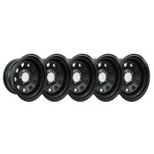Super Combo - 5 Rodas Fortwheel Daytona Black 15x10, 5 Furos De 139.7 - Jeep ford e Willys 1942 à 1983, F-1000 até 1999, F1000, Niva e Suzuki Samurai 1999 de 1942 à 1983- Licença 14/1683875-3