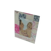 Porta Retrato Rosa e Azul MAMÃE EU TE AMO
