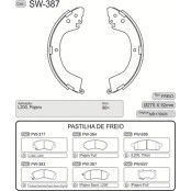 Sapata - 279x52 - Mitsubish L-200 / Pajero - SW 387