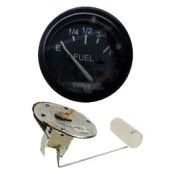 Combo Relógio medidor de combustível 52mm Preto ponteiro branco com Boia 6 furos Longa para Rural e F-75