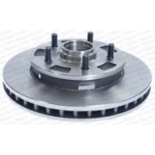 JOGO DE DISCO DE FREIO DIANTEIRO  VENTILADO COM CUBO GM S10 4X2 ( + - ABS ) ANO 03/97 A 11   (DF18B)
