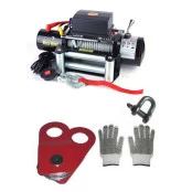 Combo - Guincho Winch 9.000lbs  c/ controle remoto c/ Fio + Super Brindes
