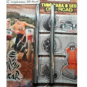 PAR DE ESTRIBO LATERAL OBLONGO PARA TOYOTA HILUX CABINE DUPLA 2005 (PEÇA DE MOSTRUÁRIO SEM KIT DE INSTALAÇÃO)