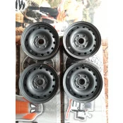 Jogo de 4 Rodas Mitsubishi L200 Savana de aço, aro 16 usadas 6 furos de 139,7