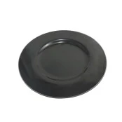 Jogo com 4 sousplat de vidro preto
