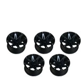 Jogo com 5 Rodas 17x9 de liga leve para Jeep Wrangler 2007 à 2019 - Preto Fosco - Produto  Novo de Mostruário