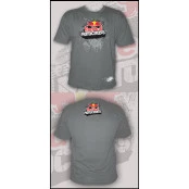 Camiseta Red Bull manga curta na cor Cinza Tamanho G modelo Oficial do motocross e do off-road
