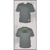 Camiseta Monster Energy manga curta Tamanho M na cor Cinza modelo Oficial do motocross e do off-road