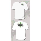 Camiseta Monster Energy manga curta Tamanho G na cor Branca modelo Oficial do motocross e do off-road
