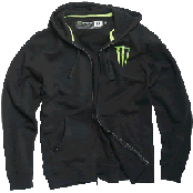 Moletom Monster Energy Tamanho P modelo Oficial do motocross e do off-road na cor preta