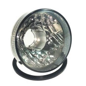 Lanterna Traseira Redonda Fumê 9cm p/ Mitsubishi L-200 pode ser adaptado em Jeep Willys, Rural e F-75