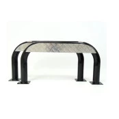 Estribo Xadrez 3" (P. 1,5mm) Aço com Chapa em Aluminio para Jeep Willys CJ3 de 1951 à 1954 - Maceral (PAR)