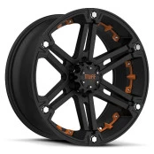 Jogo com 4 Rodas Tuff Wheel 15x8, 6 Furos de 139,7 para Troller, L-200 / Triton, Hilux, Toyota Bandeirante