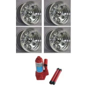 Combo 4- Roda de Liga Leve Fortweel 15x8 Diamantada / aluminio 5 furos de 139,7 off set -27 negativo modelo orion II + B