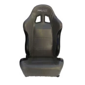 Banco Concha Reclinável Cinza com Preto ( unitário )  X1 Seat – AUS - Feito em Espuma Injetada - Acompanha trilhos unive