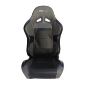 Banco Concha Reclinável Preto com Cinza ( unitário )  X1 Seat – AUS - Feito em Espuma Injetada - Acompanha trilhos unive