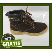 Bota  BR Adventure modelo Work Boot Cor marrom café Couro . A bota mais confortável do Mercado