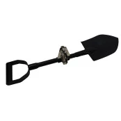 Pá com suporte e chave anti furto para instalar em Jipes, Pick ups e Estepes