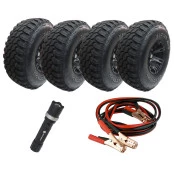 COMBO: 4 Pneus 37x12,5 R17 Mud Terrain produzido por West Lake - Grátis 1 Cabo carregador de bateria (Cabo de chupeta) +
