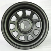 Roda Daytona 17x8 5 Furos de 139,7 feita em aço reforçado para Jeep Willys e Ford, off set negativo -25 ( Não Precisa de