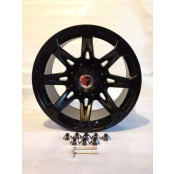 Roda 17x9 de Liga leve 5 Furos de 127 para Jeep Wrangler e Cherokee 2007 em diante (Reforçada para trilhas) - Inmetro 3027 / 2016