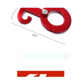 Relógio de Temperatura Fundo Branco Ponteiro Laranja com Aro Cromado de 52mm