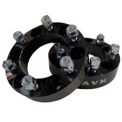 Par de Espaçador/Alargador de Roda AVM 6U008 BLACK 6x139,7 1.5" (38,1mm) Rosca 12mm x 1.5 para Dodge Ram, Terracan, Trit