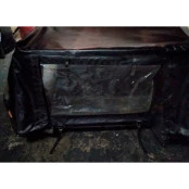Capota Atlantida usada completa Preta para Jeep CJ5 com 4 Remendos Pequenos (Não Entra Água)