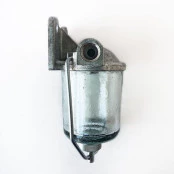 Filtro decantador de gasolina de vidro do jeep willys