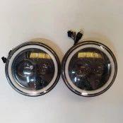 Par Faróis Angel Eyes Usado Perfeito Estado + Módulo Canceler Para Jeep Willys e Wrangler