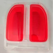 Par de Lentes da Lanterna Traseira  - Novo Troller (Vermelha e Branca - Arteb)