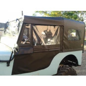 Capota Gaucha Fixa Preta para Jeep Willys CJ3A de 50 á 53 / CJ3B 54