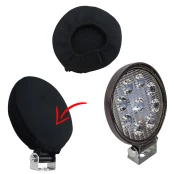 Farol de Milha LED 27W / 9 LEDs 12v / 24v - 11,5 cm + Capa em Neoprene - Unitário