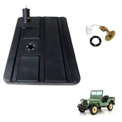 Tanque Plástico Jeep CJ3 1947 à 1952 Civil + Boia + Junta da boia + Tampa com Chave