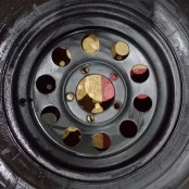 Roda 16x7 5 furos (jogo com 4 peças) Black usadas  perfeitos
