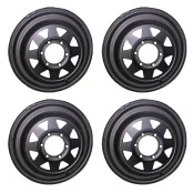 Jogo 4 Rodas Triangular 15x8 6 Furos de 139.7 Toyota, troller, D10 D10, L200 Antiga e Engesa