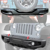 Para Choque Dianteiro + Para Choque Traseiro Jeep Wrangler JK 2008 à 2019 (Kit)