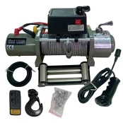 Guincho Elétrico Winch 12.000lbs com 2 Controles Série Cinza Cabo de Aço - PREÇO PARA CONSUMIDOR FINAL PESSOA FÍSICA