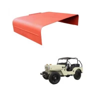 Capo do Motor em lata com Dobradiça modelo original do Jeep Willys CJ3B Jeep 1953 e 1954 modelo cara de cavalo. (4001)