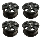 Jogo com 4 Rodas 17x7 6 furos de 139,7 Liga Leve Reforçada para trilhas Cor Grafite para Toyota Hilux e Toyota SW4