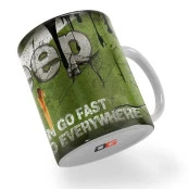 Caneca Jeep Lata De Óleo 325 ml Feita em Porcelana