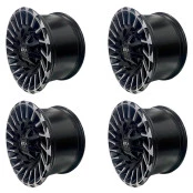 Jogo com 4 Rodas 17x9 5x139,7 F1000 e Jeep Willys 