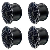 Jogo de Rodas 17x9 6 Furos de 139.7 para Mitsubishi Triton, Troller, Nova Ranger, Nova S10 Engesa, Toyota Hilux, Toyota